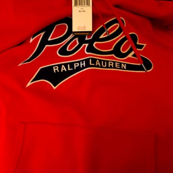 Polo Ralph Lauren Other - New Ralph Lauren Hoodie red with blue letter. Unis